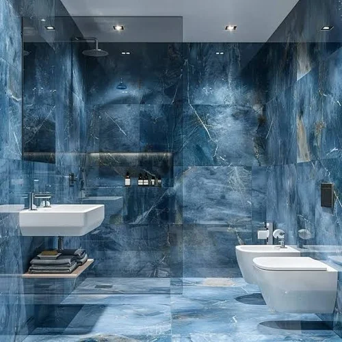 Bathroom Decor 3D Marble Tile Self Adhesive PVC Wall Sticker Peel and Stick Wall Tiles - Image 7